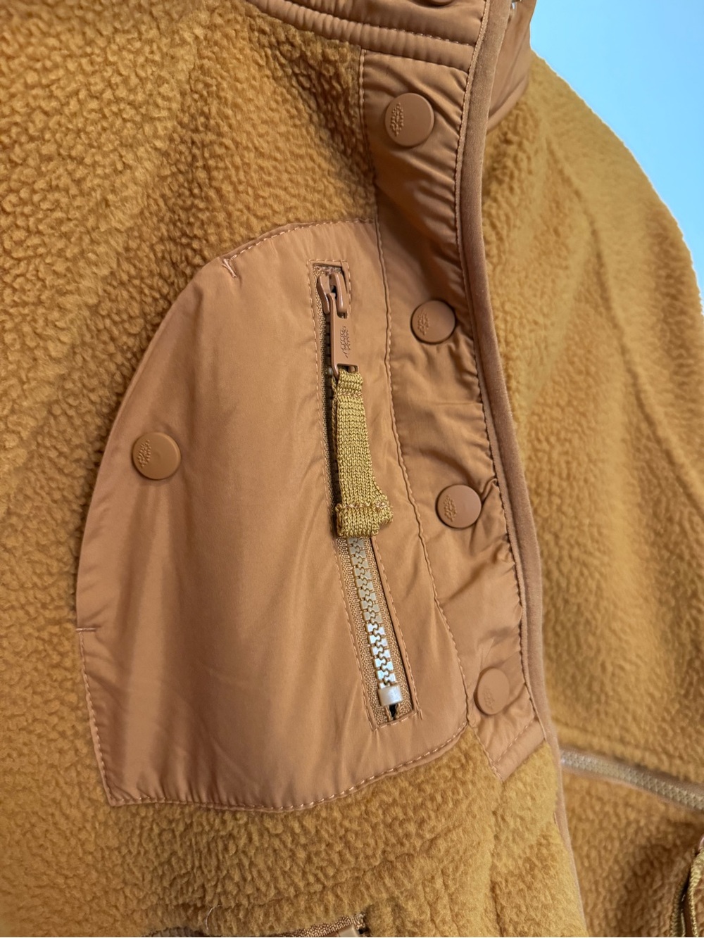 Free People | Hit The Slopes Fleece Russet Orange XS - Picture 2 of 5